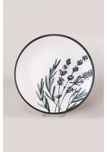 Çiçek Bahçesi Servis Tabağı 25 Cm 6 Adet - 18938-39-40-41-42-43