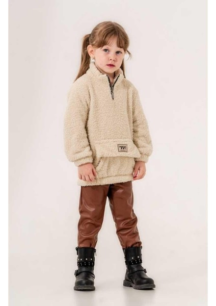 Kız 6/9 Yaş Yarım Fermuar Cepli Welsoft Takım