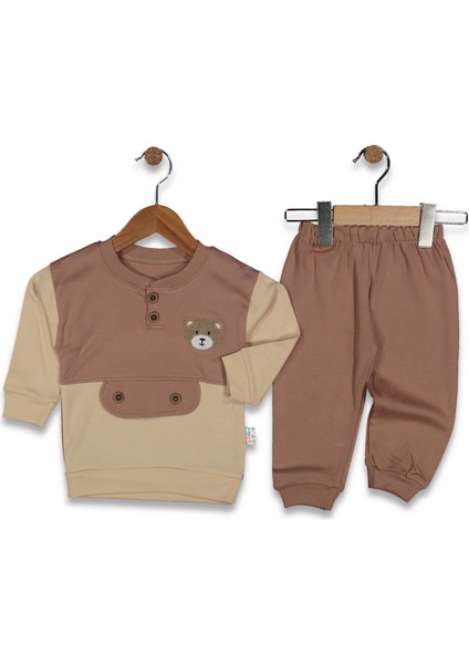 Erkek 6/18 Ay Düğmeli Süzineli Takım