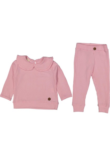 Kız 1/4 Yaş Fırfırlı Yakalı Ikili Takım