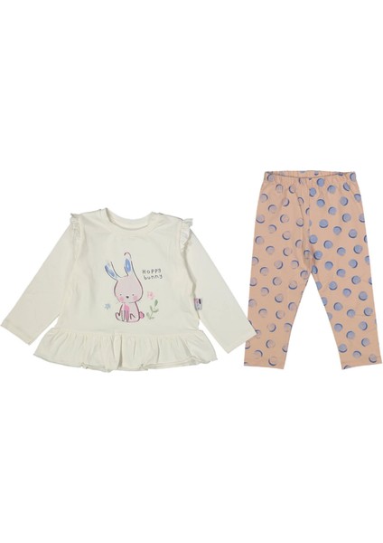 Kız 9/24 Ay Puanlı Tavşan Baskılı Takım