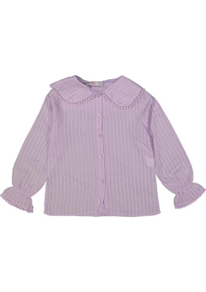 Kız 10/13 Yaş Bebe Yaka Gömlek