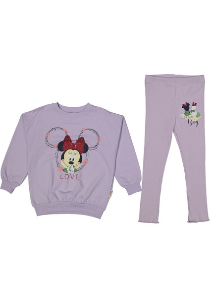 Kız 3/6 Yaş Minni Baskılı Oversıze Kesim Takım