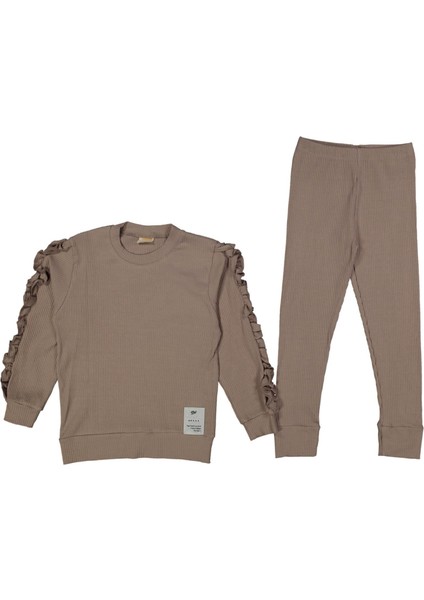 Kız 3/6 Yaş Aksesuarlı Kollar Fırfır Kaşkorse Tk