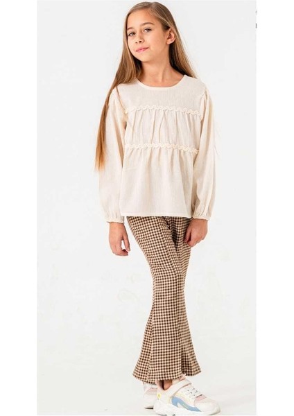 Kız 3/7 Yaş Ekose Krinkıl Takım