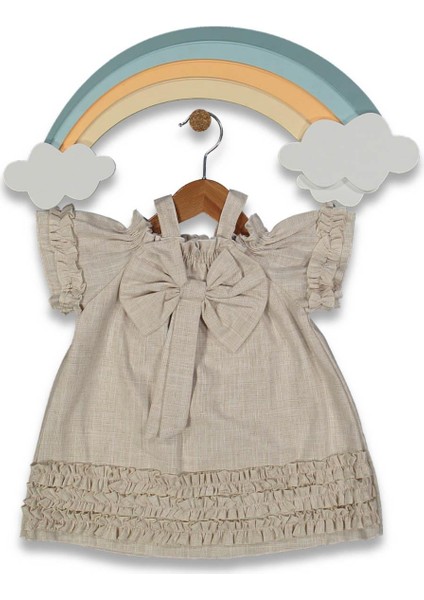 Kız 9/24 Ay Fiyonklu Elbise