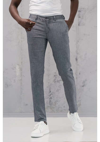 Beli Lastikli ve Iplikli Slimfit Pamuklu Jogger Pantolon