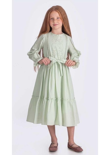 Kız 10/16 Yaş Kemerli Elbise