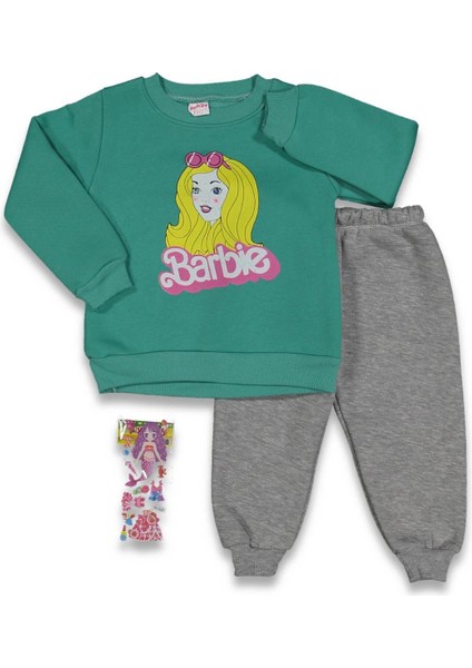 Kız 1/4 Yaş Barbi Baskılı 3ip Takım