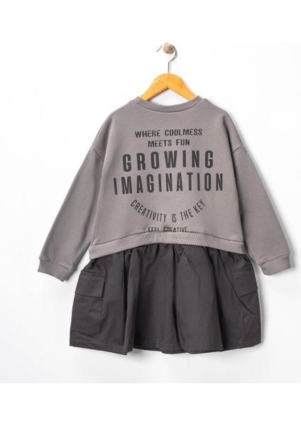 Kız 6/12 Yaş Sweat Parçalı Elbise