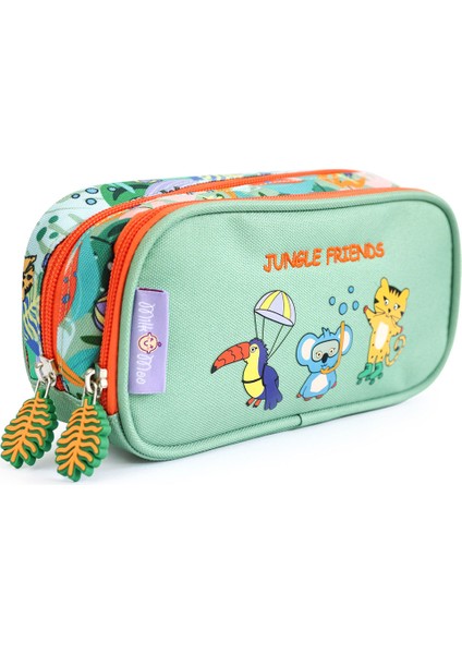 Çift Bölmeli Kalem Kutusu Jungle Friends