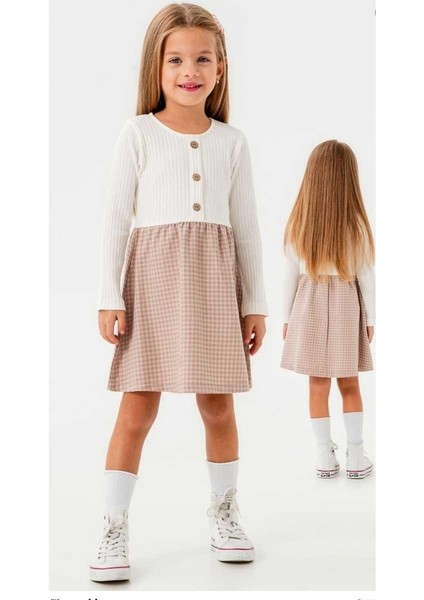 Kız 1/5 Yaş Ekoseli Kız Elbise
