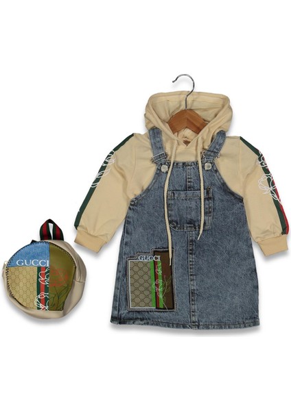 Kız 6/9 Yaş Çantalı Kot Jile