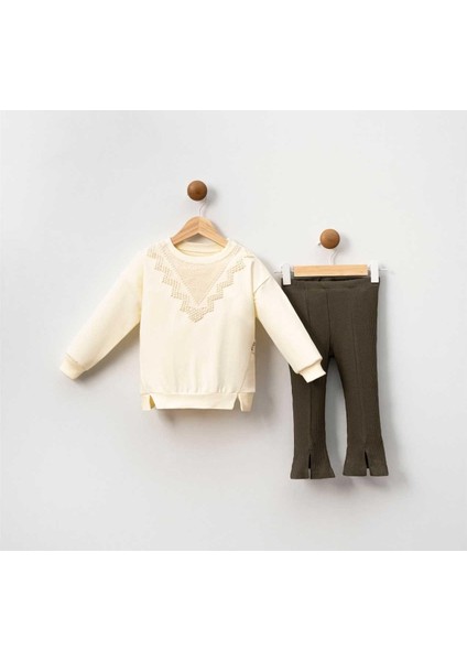 Kız 2/5 Yaş Gövde Dantelli Ikili Takım