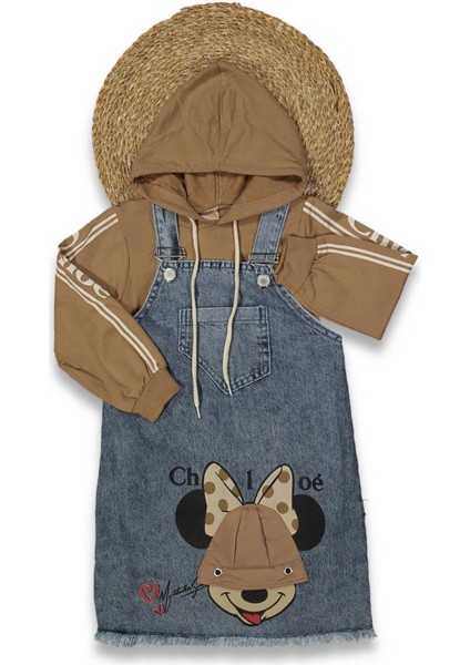 Kız 6/9 Yaş Zincir Detaylı Badili Kot Jile