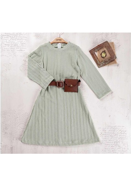 Kız 9/12 Yaş Çantalı Elbise