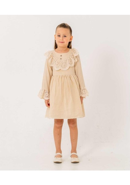 Kız 2/5 Yaş Dantelli Elbise