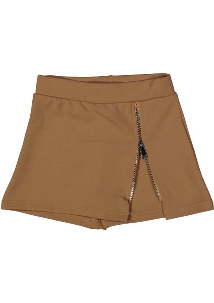 Kız 6/14 Yaş Fermuarlı Şort Etek