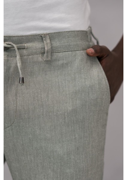 Beli Lastikli ve Iplikli Slimfit Pamuklu Jogger Pantolon indirimleri