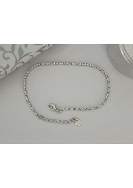 925 Ayar Gümüş Su Yolu Bileklik Zirkon Taşlı Suyolu Bileklik Kadın Bileklik Gümüş Bileklik fırsatları