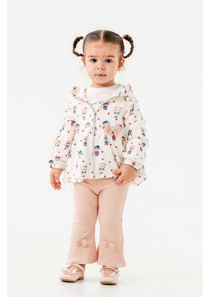 Kız 6/18 Ay Pretty Bear Gırl Raıncoat 3’lü Takım