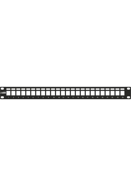 AC-610-24 Moduler Utp/ftp CAT6/CAT6A 24 Port Boş 1u Zırhlı Patch Panel