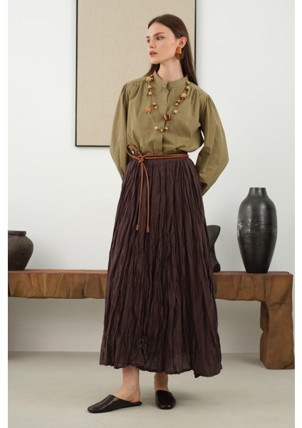 Kraşlı Vual Etek Acı Kahve