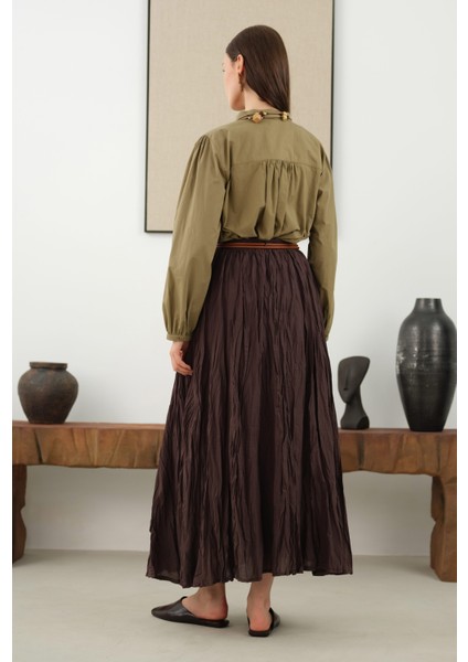 Kraşlı Vual Etek Acı Kahve