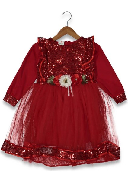 Kız 5/11 Yaş Pullu Elbise