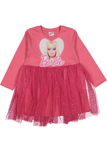 Kız 3/6 Yaş Kalpli Tüllü Elbise