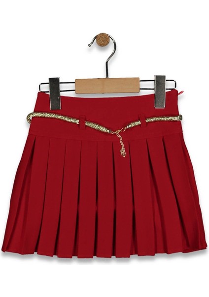 Kız 5/8 Yaş Kemerli Piliseli Etek