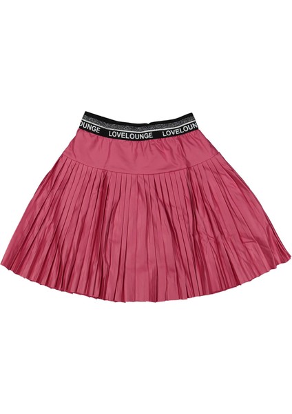 Kız 9/12 Yaş Piliseli Deri Etek