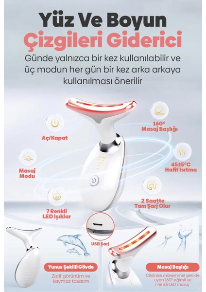 Pro 3 Programlı Yüz ve Boyun Çizgileri Karşıtı ve Giderici Ems Güzellik Cihazı indirimleri