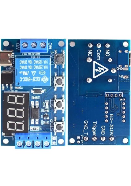Dc 6-30V Type-C USB Zaman Röle Modülü