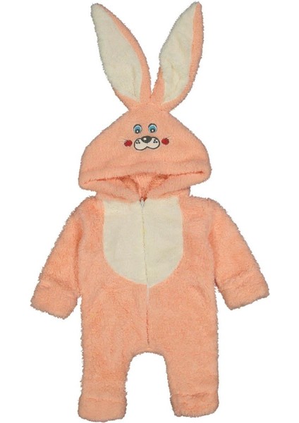 Unısex 1/3 Yaş Welsoft Tavşan Kulaklı Tulum