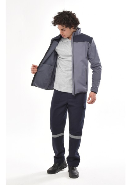 Unisex Çıkma Kollu Outdoor Softshell Mont - Su Geçirmez Mont