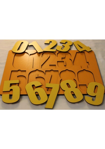 Lazer Kesim Ahşap Sayı Puzzle fiyatları