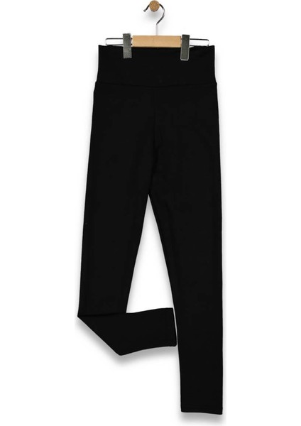 Kız 5/8 Yaş Penye Kemeri Yüksek Bel Tayt