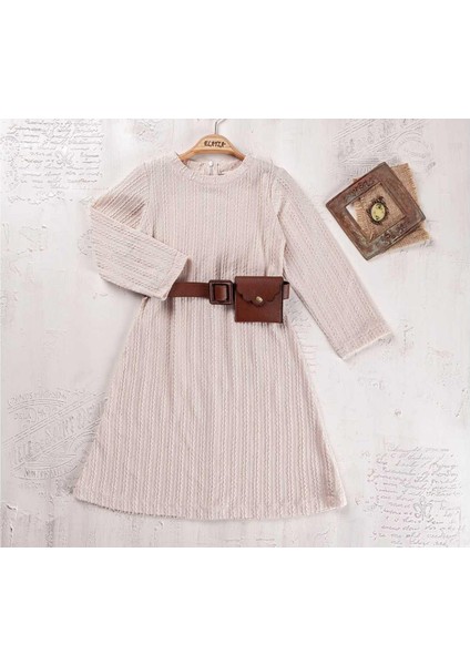 Kız 5/8 Yaş Çantalı Elbise