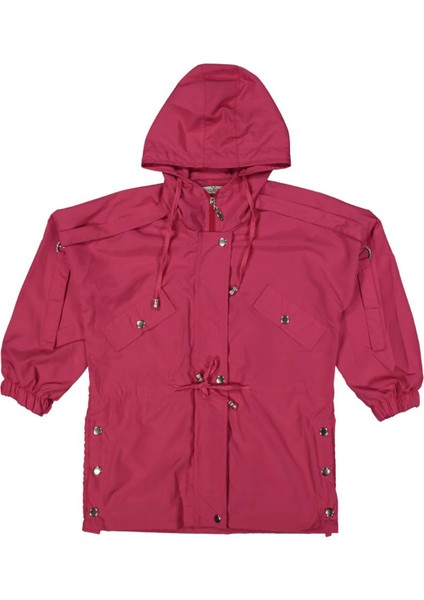 Kız 10/15 Yaş Çıtçıtlı Yağmurluk