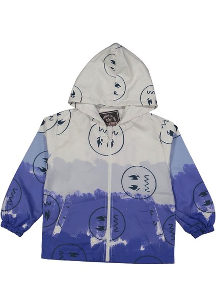 Kız 5/8 Yaş Balkabağı Baskılı Yagmurluk