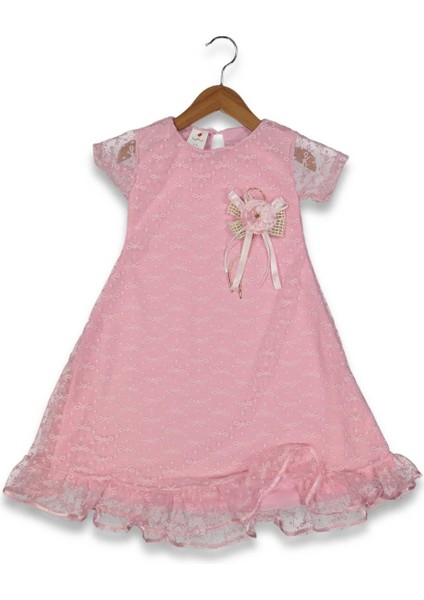 Kız 5/11 Yaş Şeritli Katkat Elbise