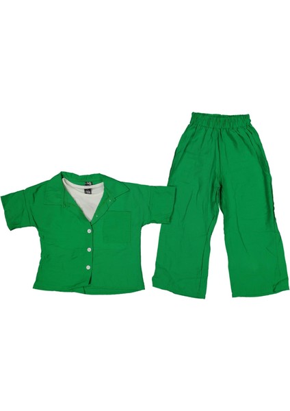 Kız 7/11 Yaş Bodrum Içi Badili Gömlekli Takım