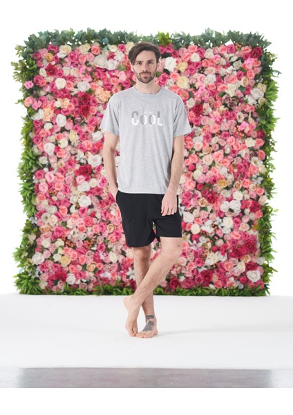 Erkek Yazlık Cool Baskılı Kısa Kollu Şortlu Penye Pijama Takımı indirimleri