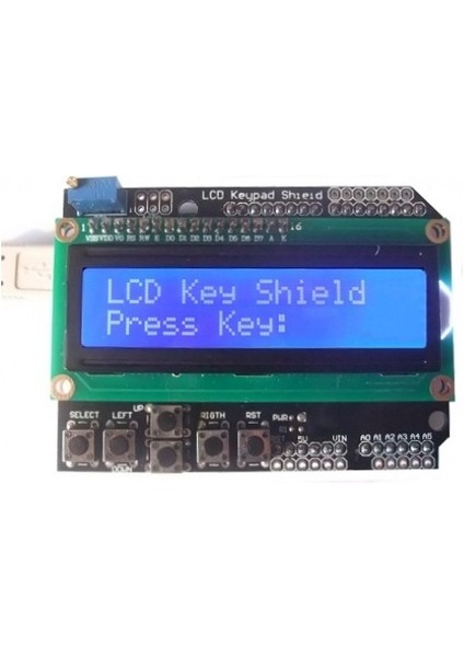 LCD1602 (Tuş Takımlı ve Mavi Arka Işıklı) LCD Shield