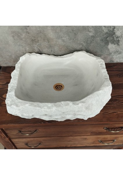 Beyaz Mermer Şekilsiz Lüx Lavabo modelleri