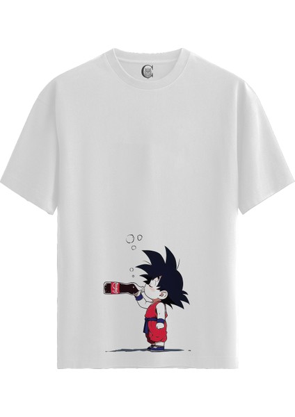 Chibi Refresh - Pamuklu Erkek Beyaz Tişört - Premium Quality