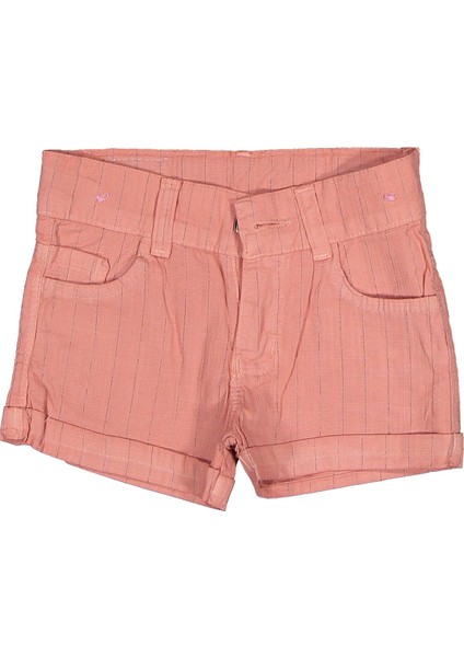 Kız 9/12 Yaş Çizgili Şort