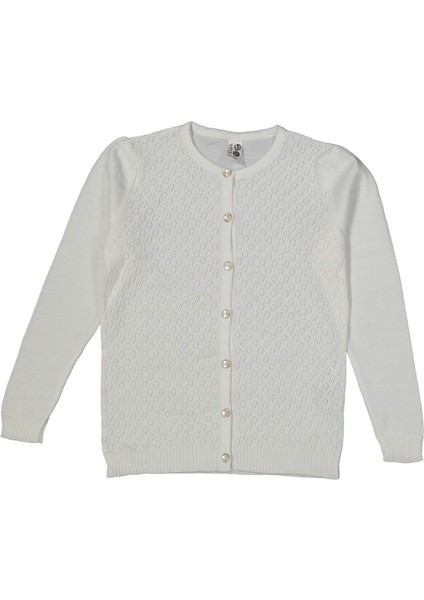 Kız 5/8 Yaş Delikli Triko Hırka