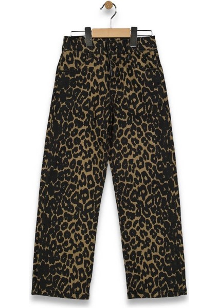 Kız 11/15 Yaş Leopar Desen Pantolon